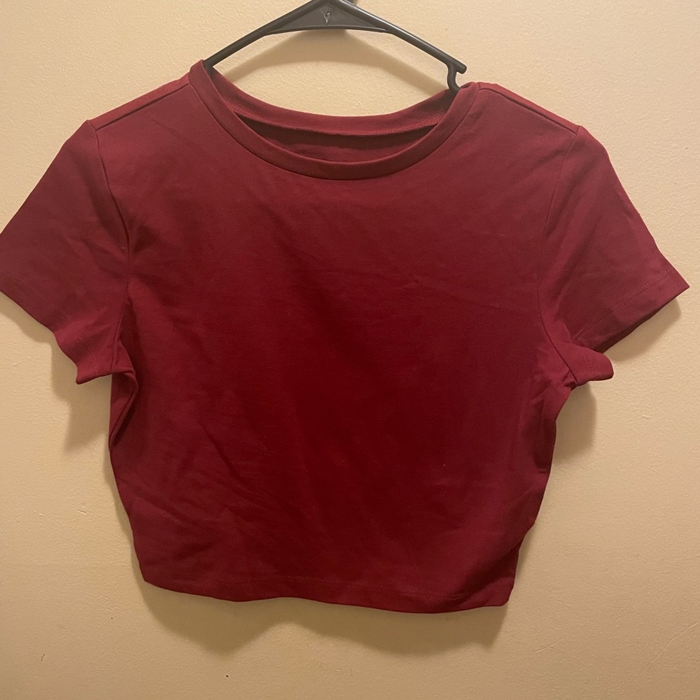 Classic Red Women's Crop Top